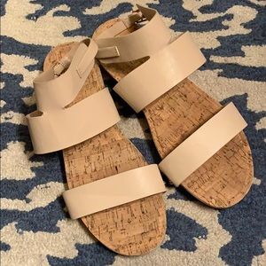 Blush Restricted Ankle Strap Sandal Size 8.5